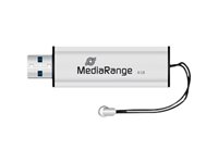 MediaRange SuperSpeed 8GB USB 3.0 Sort Sølv