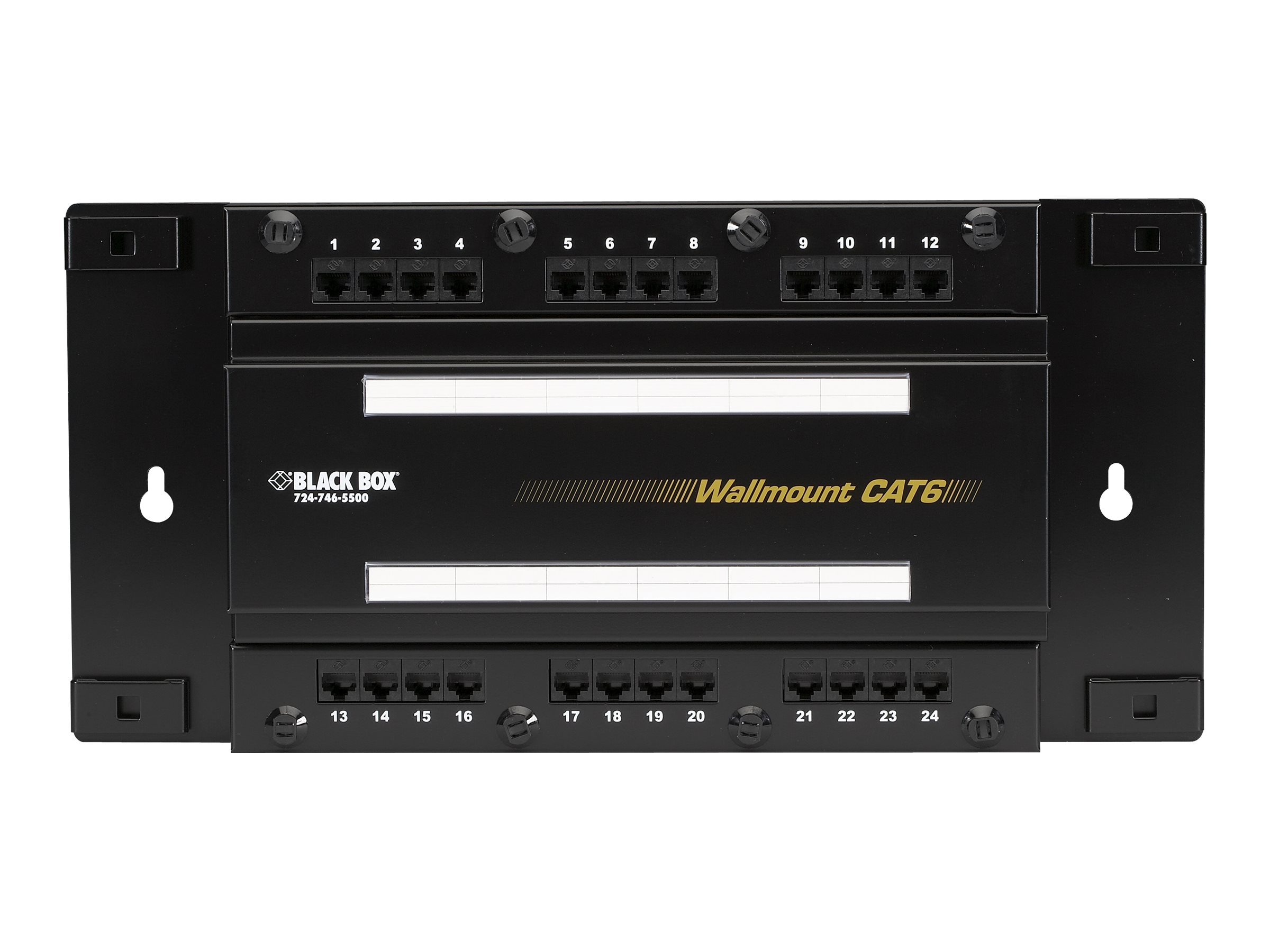 Black Box Wallmount CAT6 Patch Panel