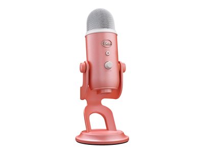 Logitech Blue Yeti Premium USB Gaming Microphone, Special Edition Finish Pink Dawn Microphone 