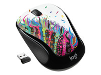 Logitech M325s Wireless Mouse, 2.4 GHz with USB Receiver, Celebration Black