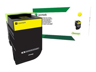 Image of Lexmark 802SY - yellow - original - toner cartridge - LCCP, LRP