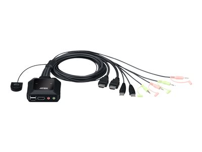 ATEN CS22H 2-Port USB 4K HDMI KVM Switch - CS22H