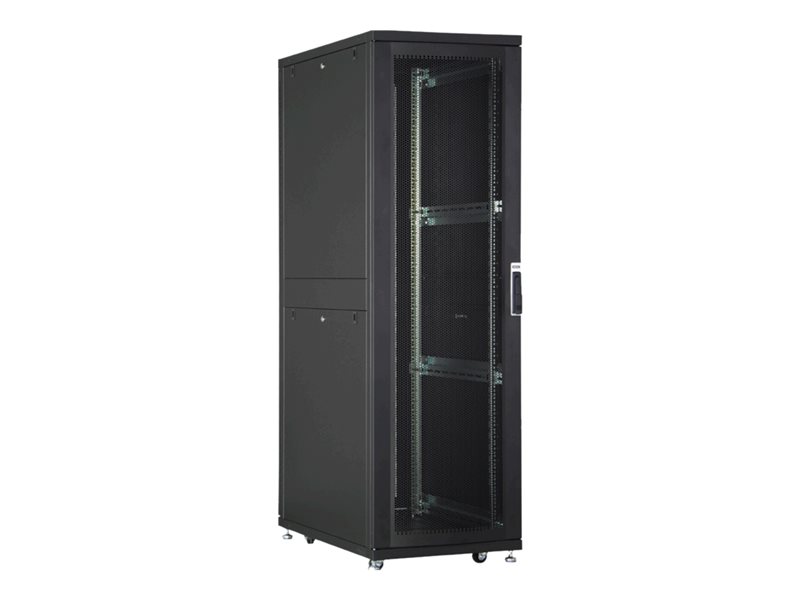 DIGITUS server cabinet 19inch 36HE black RAL9005 1705x600x1000mm perforated door incl. 28x screw-set