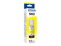 Epson 502 With Sensor - Yellow - original - ink tank - for EcoTank ET-15000; Expression ET-2700, 3700; WorkForce ST-2000, 3000, 4000, C2100, C4100