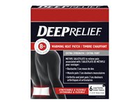 Deep Relief Extra Strength Warming Heat Pain Relief Patch - 6s