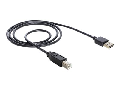 DELOCK Easy USB Kabel A -> B St/St 2.00m schwarz