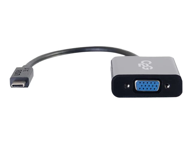 C2G USB 3.1 USB Type C to VGA Adapter - USB C to VGA Black - externí video adaptér - černá – foto 4