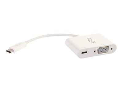 C2G USB C to VGA Video Adapter w/ Power Delivery