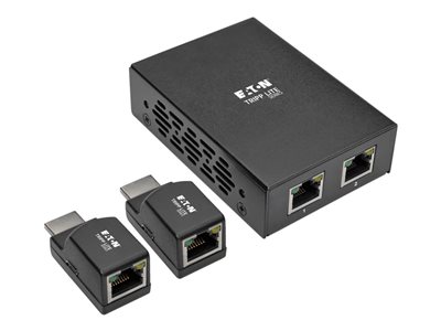 Tripp Lite 2-Port HDMI over Cat5/Cat6 Extender Kit, Power over Cable, Box-Style Transmitter, 2 Mini Receivers, 1080p @ 60 Hz, TAA