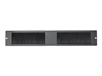 V7 - rack plate with brush entry - 2U