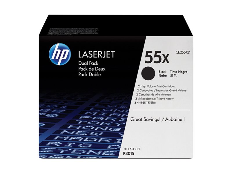 HP Laserjet CE255X Black Dual Pack