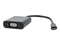 Cablexpert Adapter 24 pin USB-C han (input) -> 15 pin HD D-Sub (HD-15) han (output) 15 cm Sort