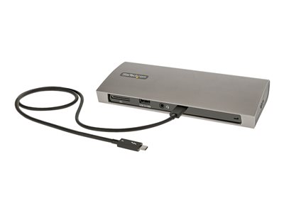 StarTech.com Thunderbolt 4 Dock, 96W Power Delivery, Single 8K or Dual Monitor 4K 60Hz, 3x TB4/USB4 ports, 4x USB-A ports, SD, GbE, Thunderbolt 4 Docking Station for Windows or TB3 MacBook