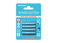 Panasonic eneloop lite AAA type Batterier til generelt brug (genopladelige) 550mAh