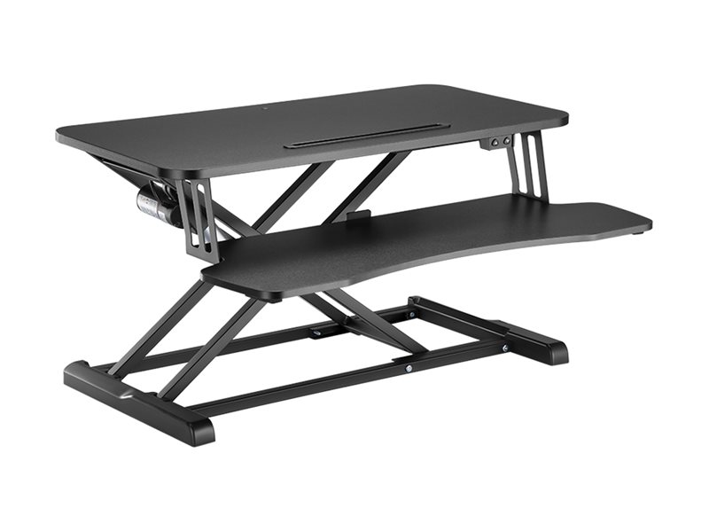 Lumi ergo DWS15-01E, standing desk converter, rectangular, black, matte black