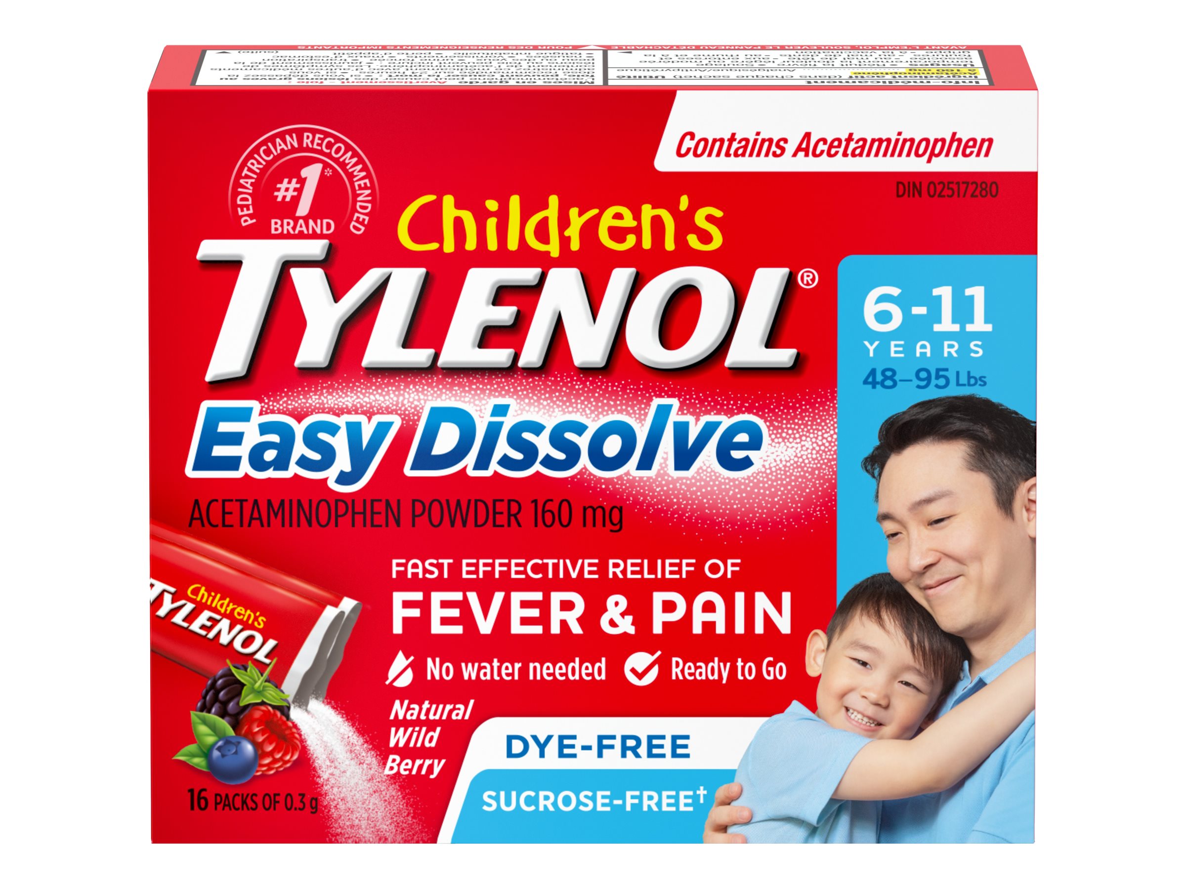 Tylenol Children's Easy Dissolve, 3 x 16 Packets