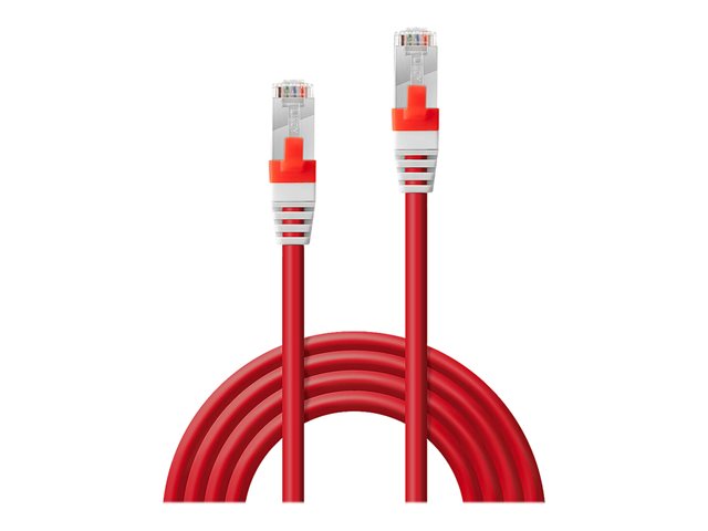 LINDY S/FTP Cat.6A Cable Red 10m