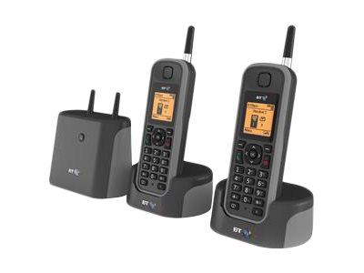 Bt Elements 1k Twin Cordless Phone Answering System With Caller Id Additional Handset 3 Way Call Capability