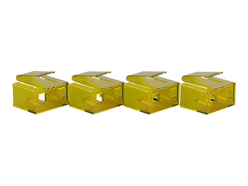 Verrous de ports RJ45 (10 pièces) avec clé, jaune