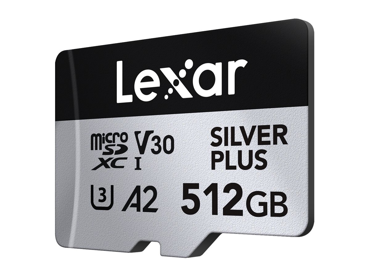 LEXAR, PROFESSIONAL, SILVER PLUS, MICROSDXC, 512GB WITH ADAPTER