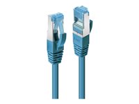 C ble réseau Bleu Cat.6A S/FTP LSZH, 3m