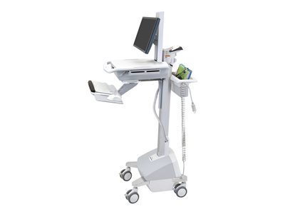 Ergotron StyleView EMR Cart with LCD Pivot, LiFe Powered Cart for LCD display / PC equipment 