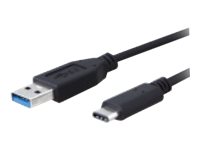 8WARE, USB cable, USB Type A to USB-C, 1 m