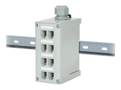 Panduit IndustrialNet DIN Rail Fiber Optic Enclosure - DIN rail mount ...