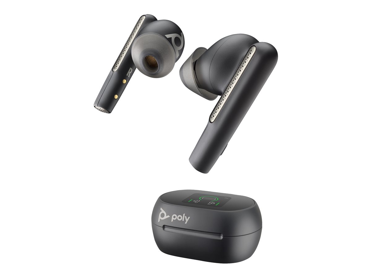 Poly Voyager Free 60+ UC M Carbon Black Earbuds +BT700 USB-C Adapter +Touchscreen Charge Case – foto 3