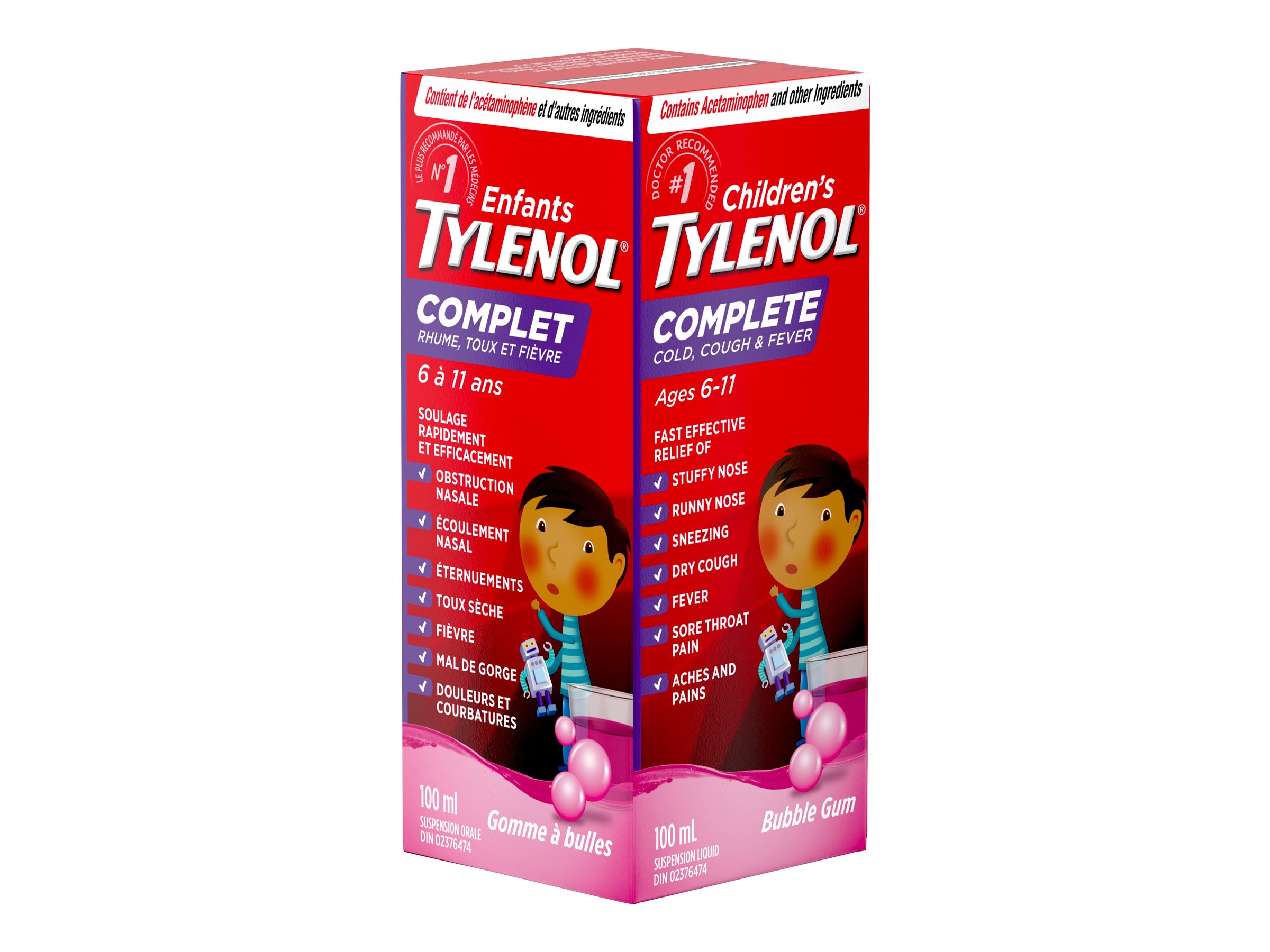 Tylenol* Children's Complete Cold Cough & Fever Liquid Suspension 100ml
