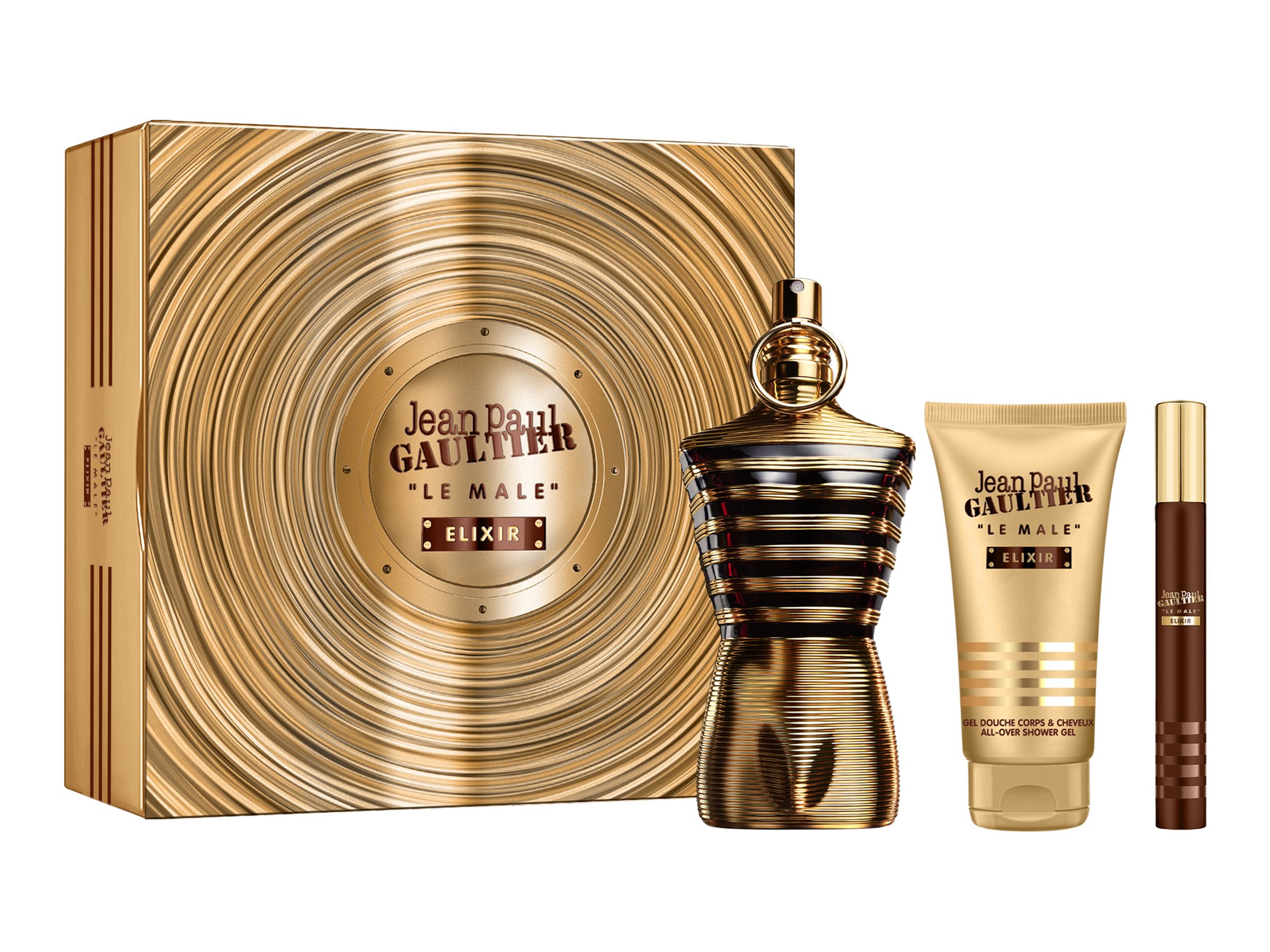 Jean Paul Gaultier Le Male Elixir Parfum Gift Set - 3 piece