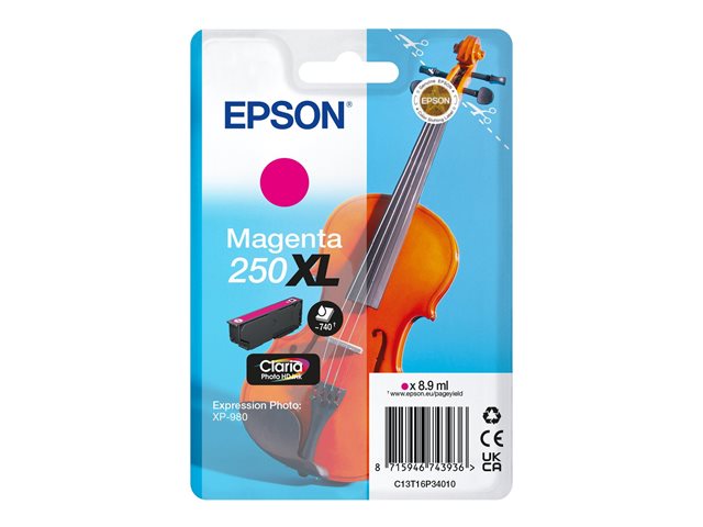 EPSON Singlepack Magenta 250XL ink C13T16P34010
