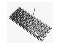 Macally Keyboard with USB hub ports compact USB, USB-C