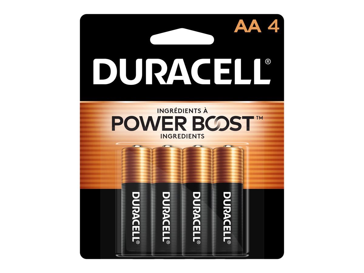 Duracell Coppertop AA Alkaline Batteries - 4 pack