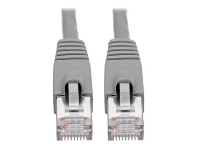 Eaton Tripp Lite Series Cat6a 10G Snagless Shielded STP Ethernet Cable (RJ45 M/M), PoE, Gray, 3 ft. (0.91 m)