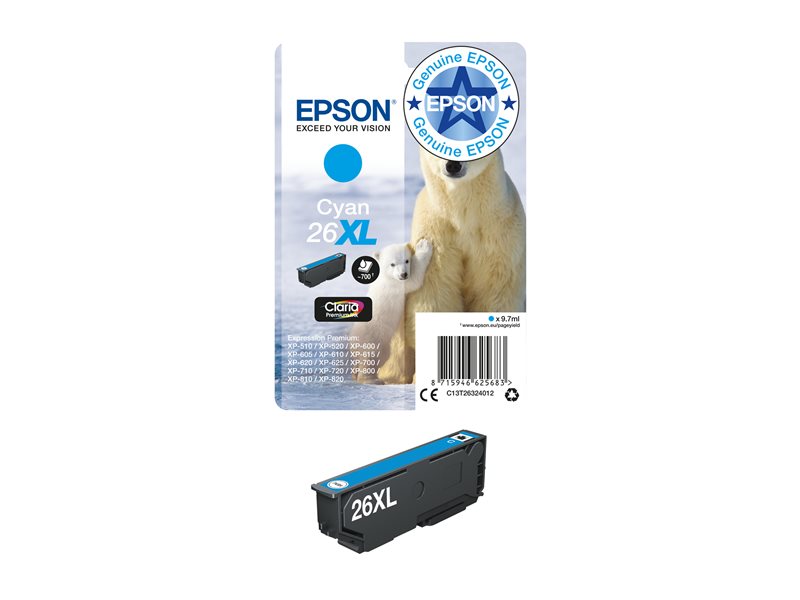 EPSON 1LB 26XL ink cartridge cyan