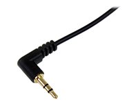 StarTech .com Câble audio slim Mini-Jack 3,5 mm vers Mini-Jack 3,5 mm coudé à angle droit de 1,8 m