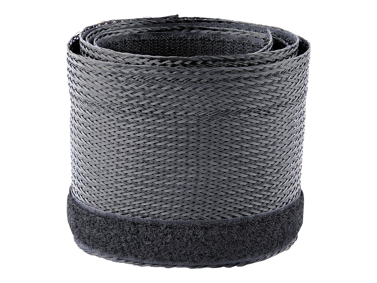 StarTech.com 10ft (3m) Cable Management Sleeve, Trimmable Heavy Duty Cable Wrap, 1.2" (3cm) Dia Polyester Mesh Computer Cable Manager/Protector/Concealer - Black Cord Organizer/Hider, Floor Cable Cover, Wire Wraps (WKSTNCMFLX) - objímka pro správu kabelů – foto 10