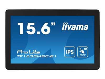 IIYAMA 39.5cm (15,6) TF1633MSC-B1 16:9 Touch HDMI+DP bl retail - TF1633MSC-B1