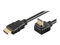 MicroConnect HDMI han -> HDMI han 90° vinklet 1.5 m Sort