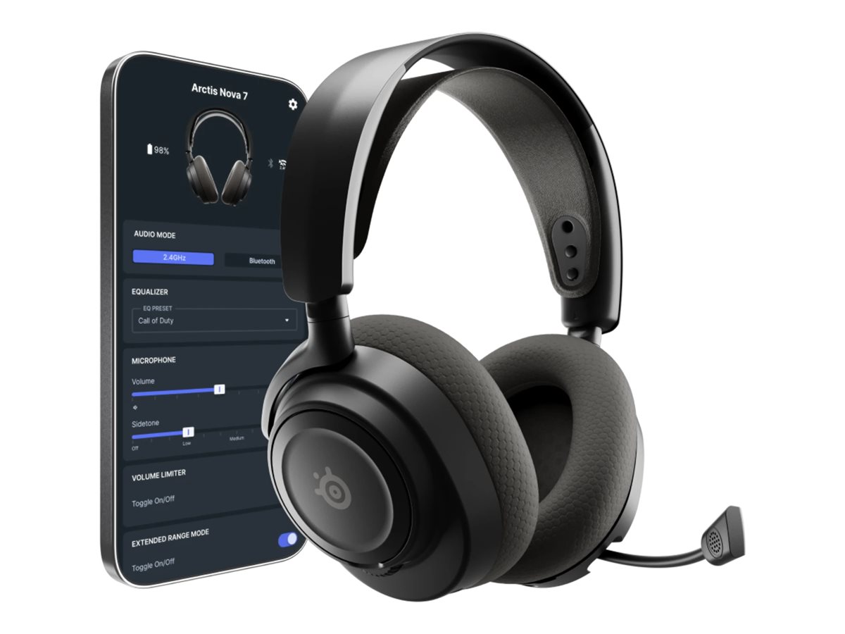 SteelSeries Arctis Nova 7 Gen 2 Wireless Headset - Black - 61733