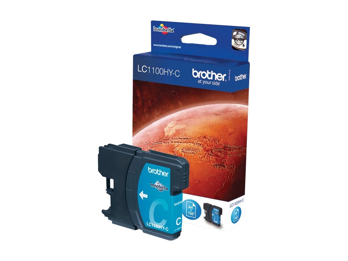 Brother LC1100HYC - Vysoká výtěžnost - azurová - originální - inkoustová cartridge – foto 2