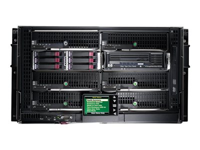 HPE BLc3000 Enclosure w/4 Power Supplies and 6 Fans with Insight Control Environment License - rack-mountable - 6U