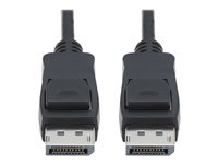 Tripp Lite DisplayPort 1.4 Cable with Latching Connectors - 8K UHD, HDR, 4:2:0, HDCP 2.2, M/M, Black, 10 ft. - DisplayPort ca