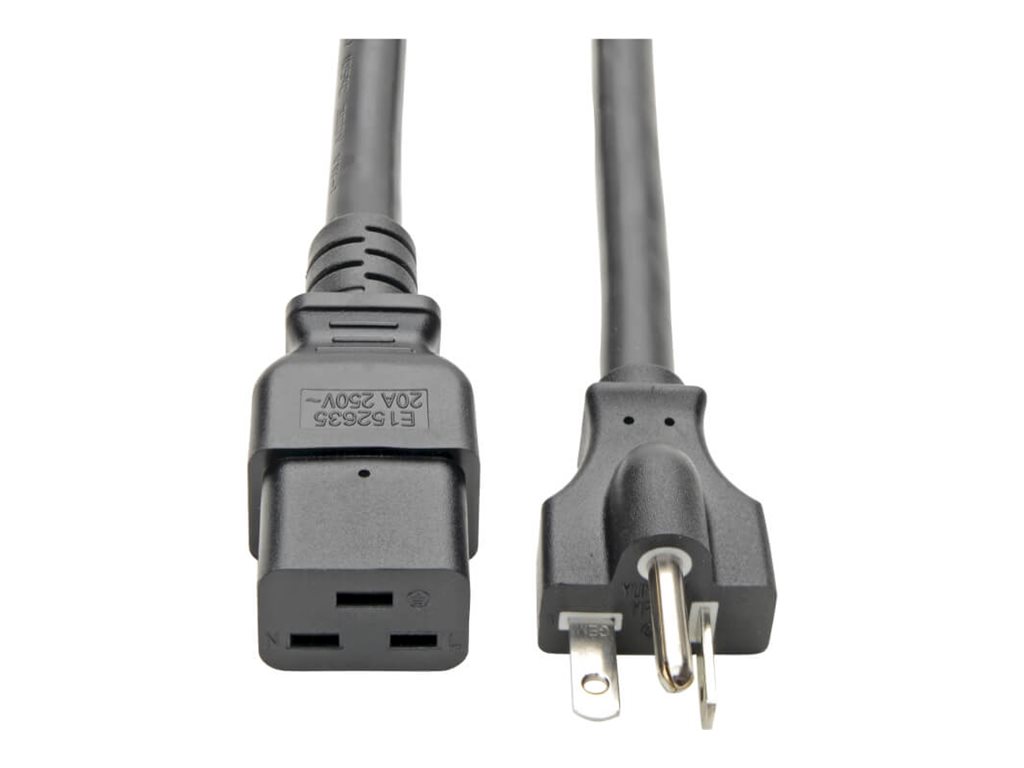 Tripp Lite 10ft Power Cord Extension Cable C19 to 5-20P Heavy Duty 20A 12AWG 10'