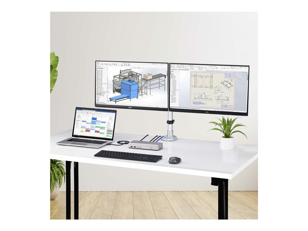 StarTech.com USB4 Docking Station, USB-C 40Gbps, Dual Video HDMI, Up to 2x 4K 60Hz 4:4:4 (RGB) or 2x 4K 120Hz 4:2:2, Multi-Monitor Dock, 6x USB, 2.5GbE, 100W PD - dokovací stanice - USB4 / Thunderbolt 4 - 2 x HDMI - 1GbE, 2.5GbE – foto 8