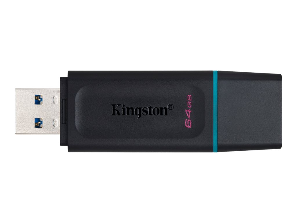 KINGSTON 64Go USB3.2 Gen1 DT Bk+Teal