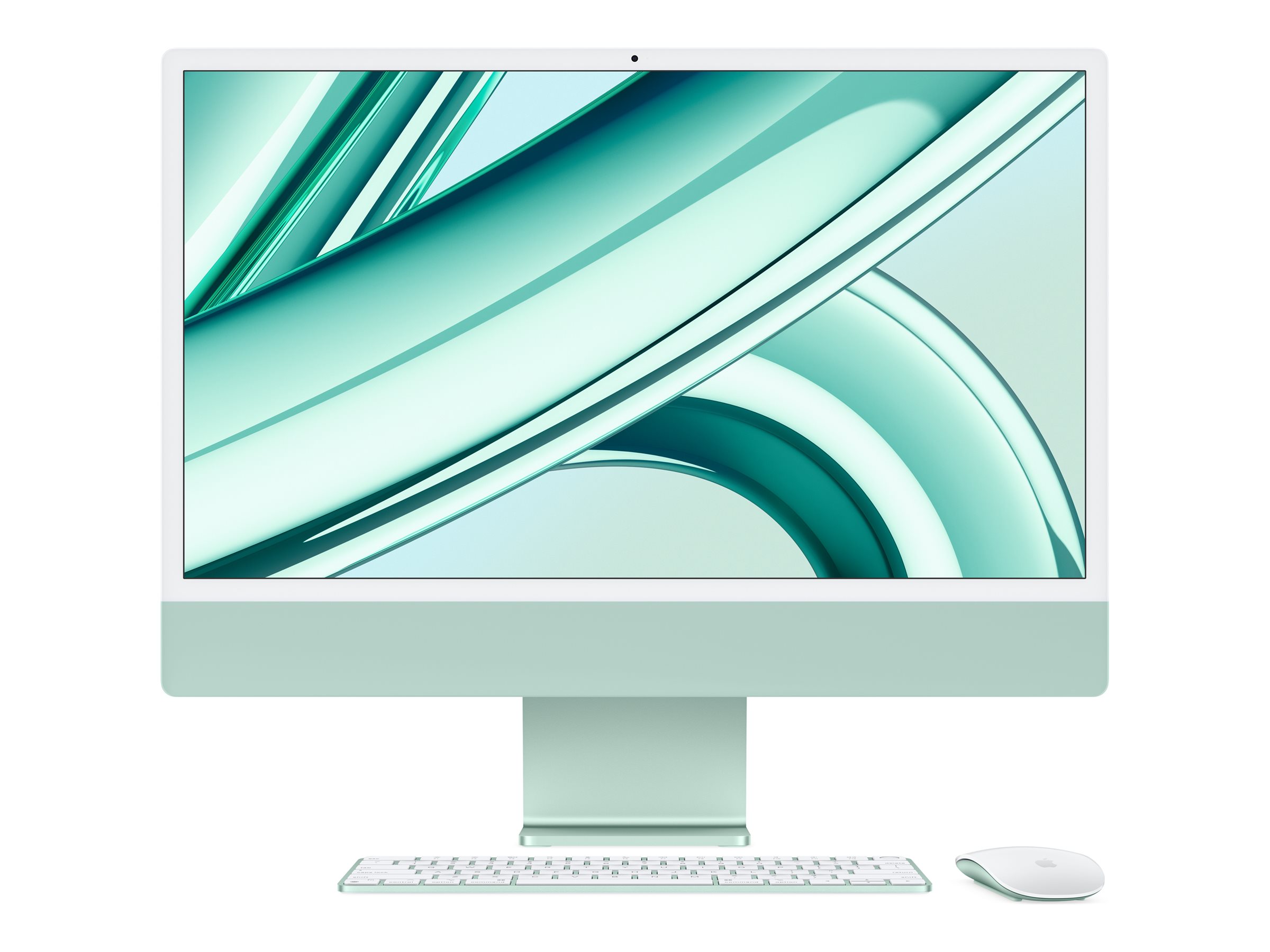 Apple iMac with 4.5K Retina Display - 24 Inch - 8GB - 256GB SSD - M3 Chip -  8CGPU - Green - MQRA3LL/A