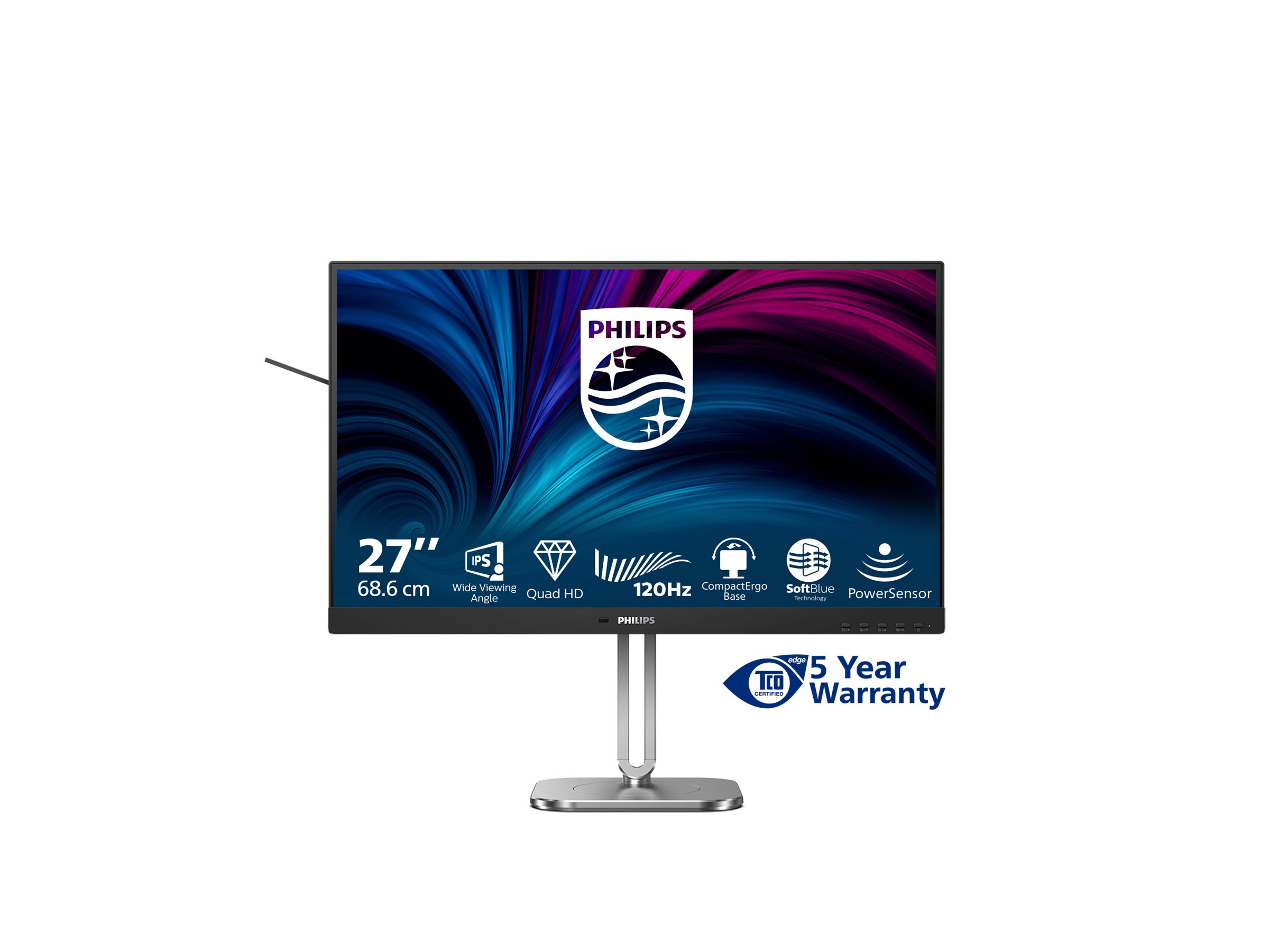 An image of Philips 27B2N4500 - 4000 Series - LED monitor - QHD - 27"