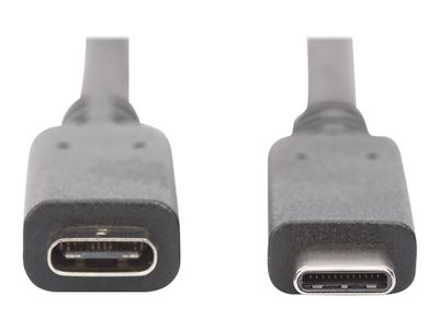 DIGITUS USB 2.0 Verlängerungskabel Typ C -C St/Bu 2.0m, sw